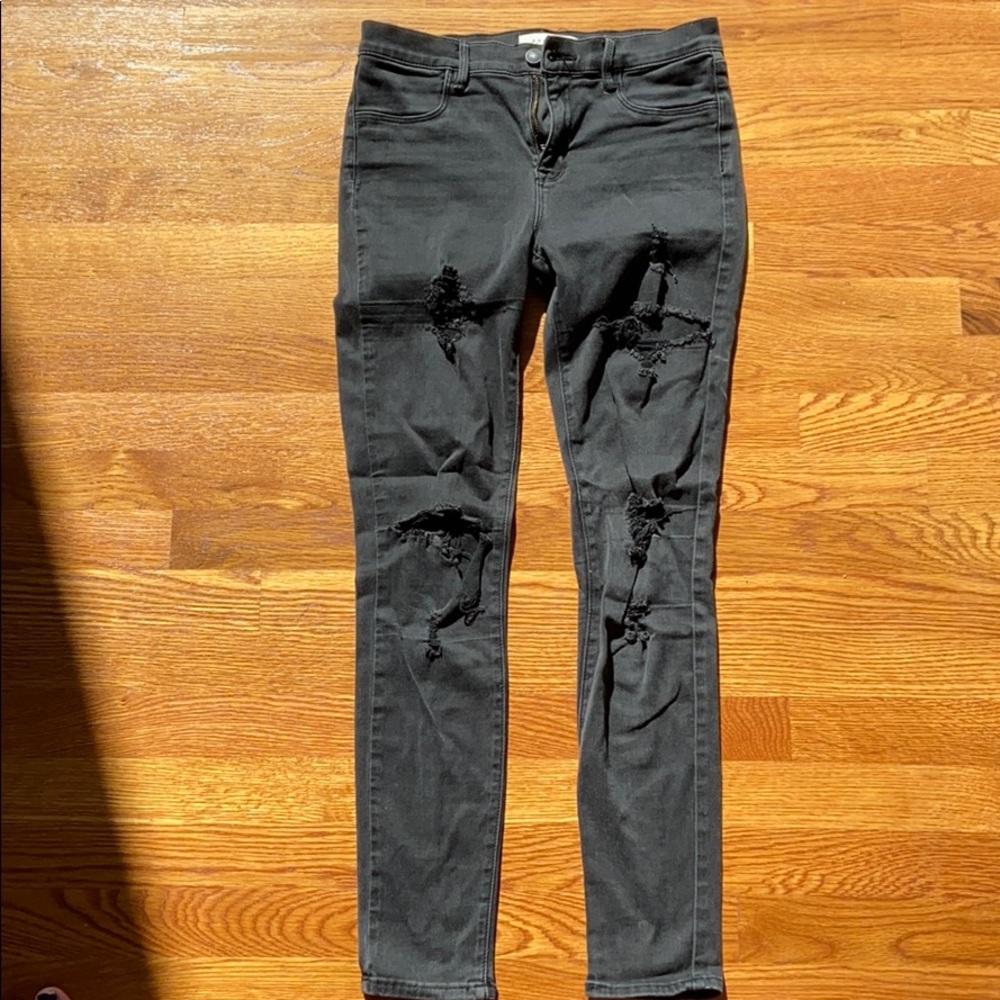 PacSun black ripped jeggings